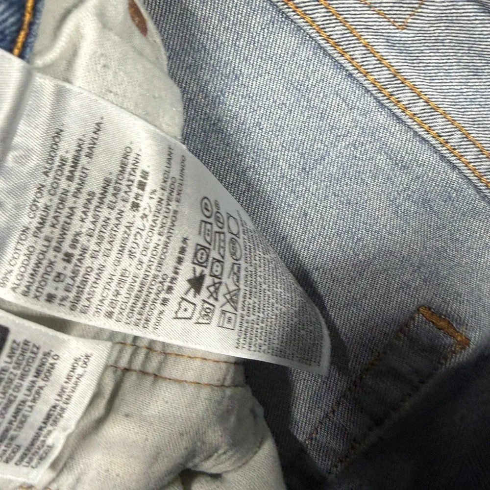 Levi's Jeans Mens 33x30 Blue 501 Button Fly Straight Leg Classic Fit Cotton Deni